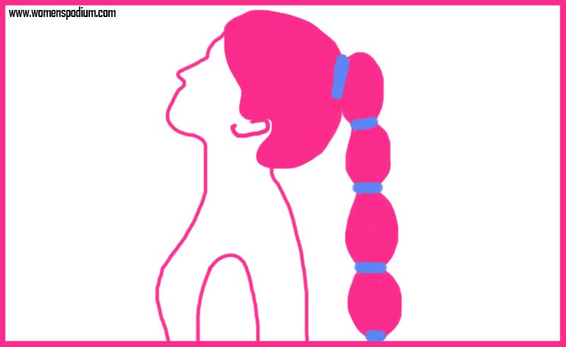 bubble ponytail - workout hairstyles