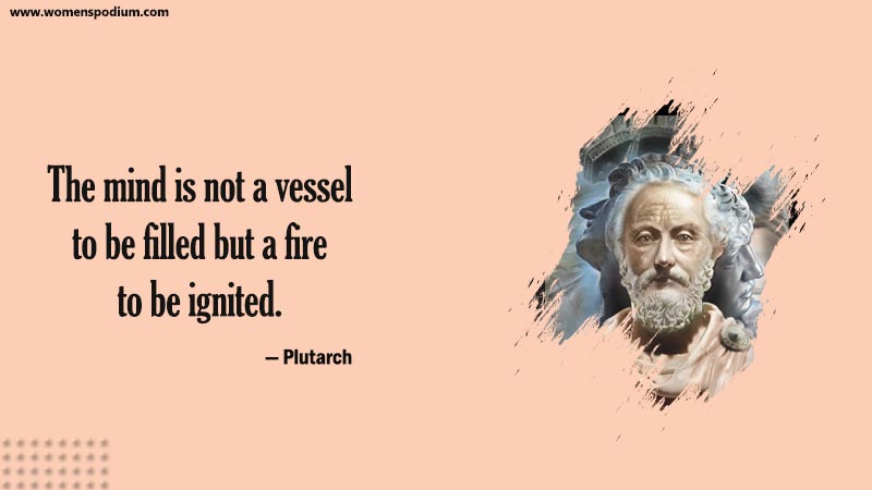Mind is not a vessel - motivational quotes for students