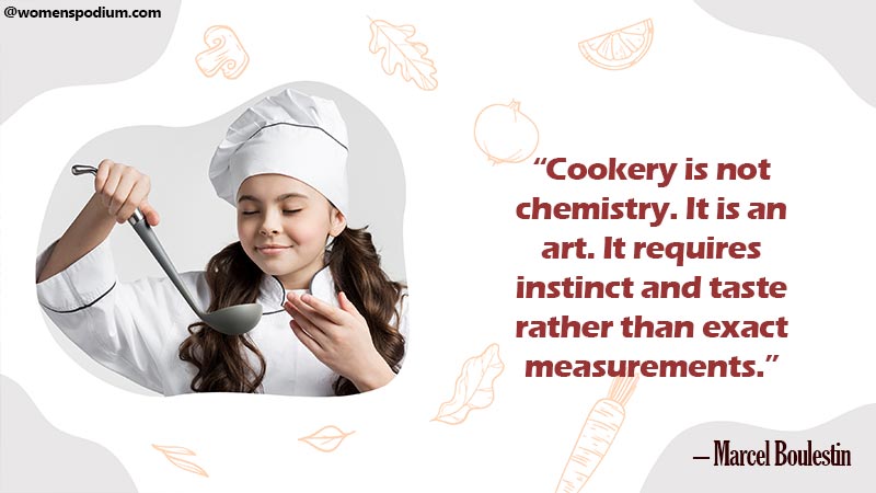 Cookery is not chemistry