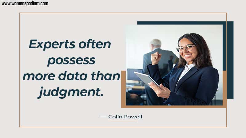 more data than judgment - Expert Quotes