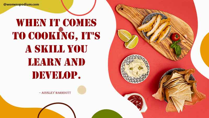 cooking is a skill - Quotes on cooking