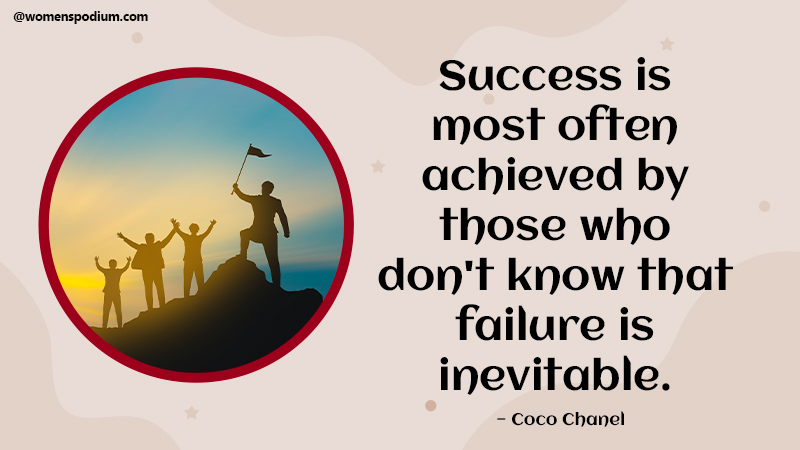 Failure is inevitable - quotes on failure