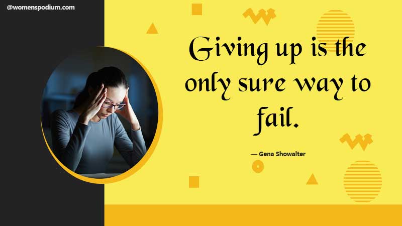giving up - failure quotes