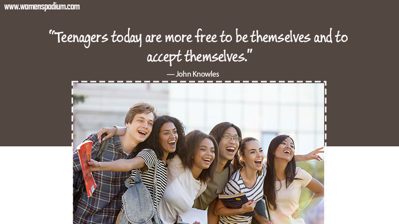 teenagers are free to be themselves