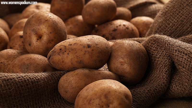 Potatoes a source of fiber - Most Popular Vegetables
